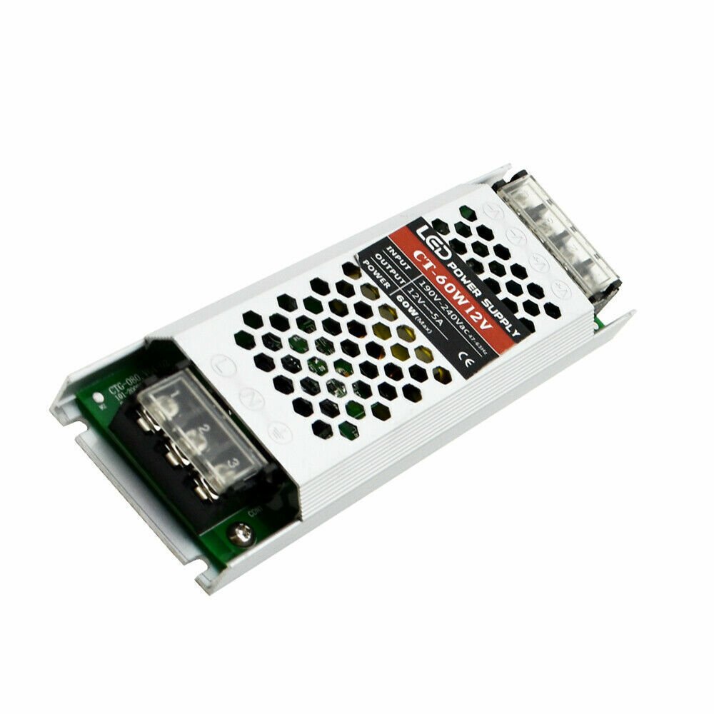 Transformador de fuente de alimentación de controlador LED DC12V 240 V ultra delgado para tira de LED - Imagen 5 de 14