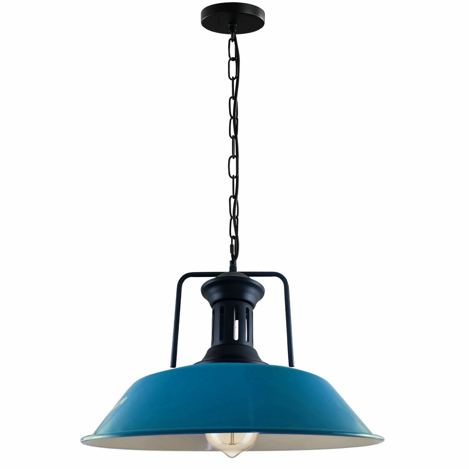 Moderne industrielle Retro Vintage Deckenanhänger Leuchte Lampenschirm Kronleuchter Lampe - Bild 40 von 42