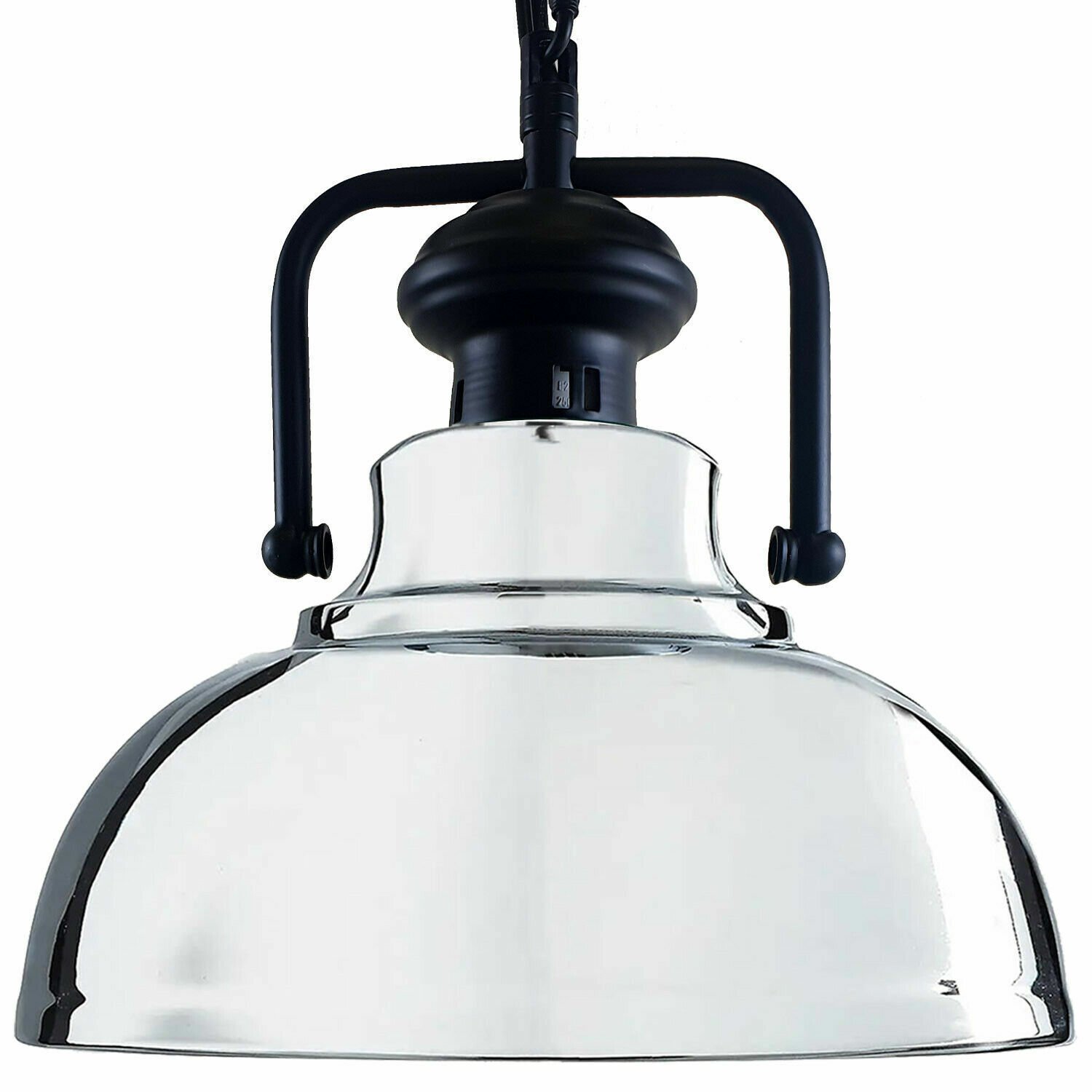 Metal Pendant Chain Light Shade Ceiling Lamp Industrial Bedroom Kitchen Lamps - Picture 24 of 25