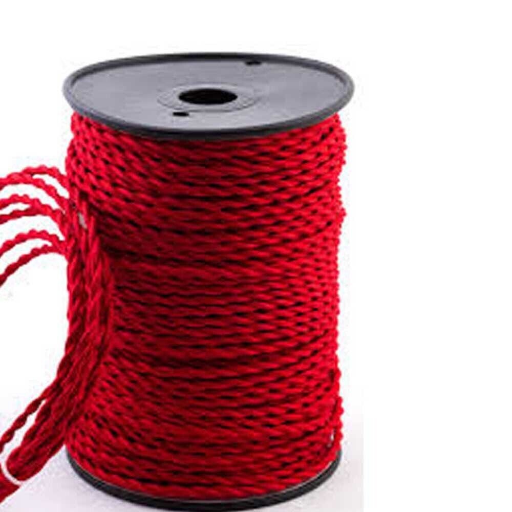 Vintage Color Fabric Cable Wire 2 Core Twisted Electric Light Lamp 5 Pack Cable - Picture 95 of 107