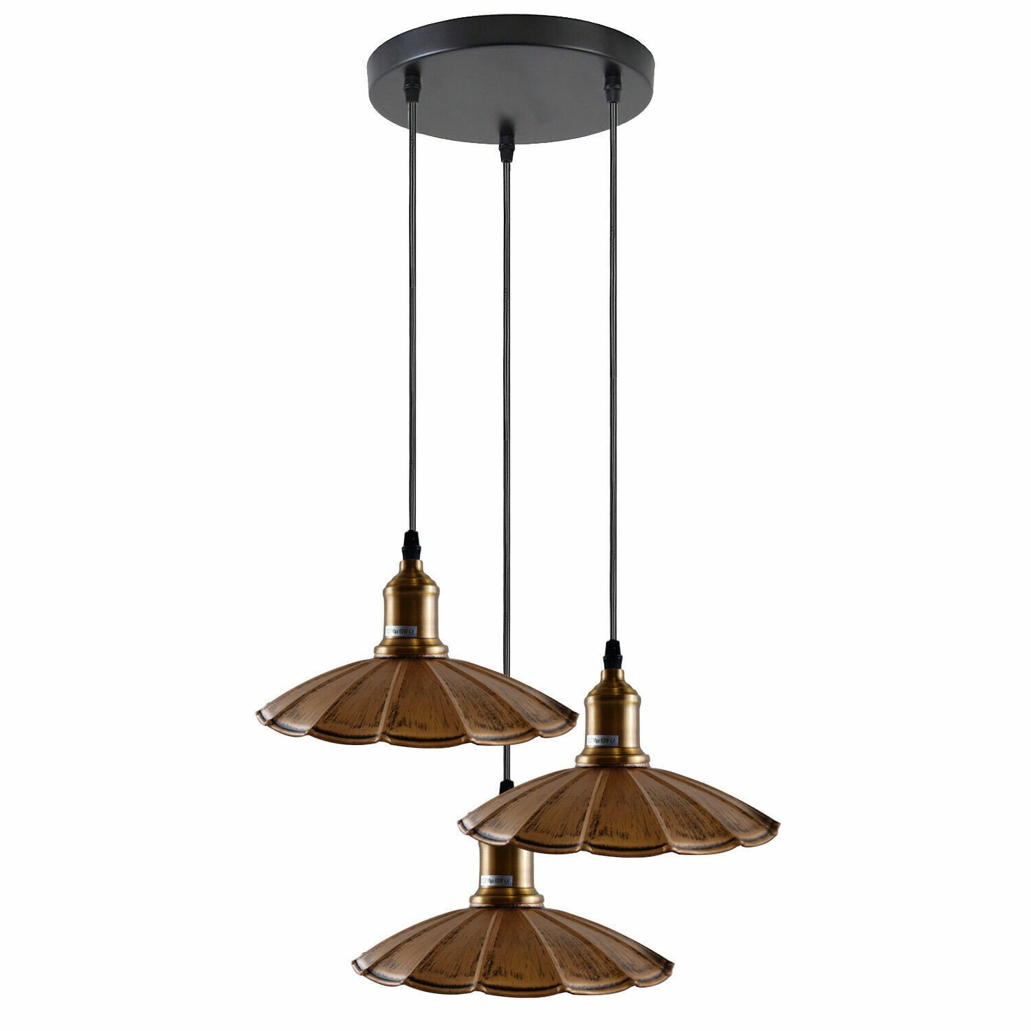 Ceiling Pendant Light Metal Retro Loft Industrial Lampshades E27 Screw Holder UK - Picture 19 of 29
