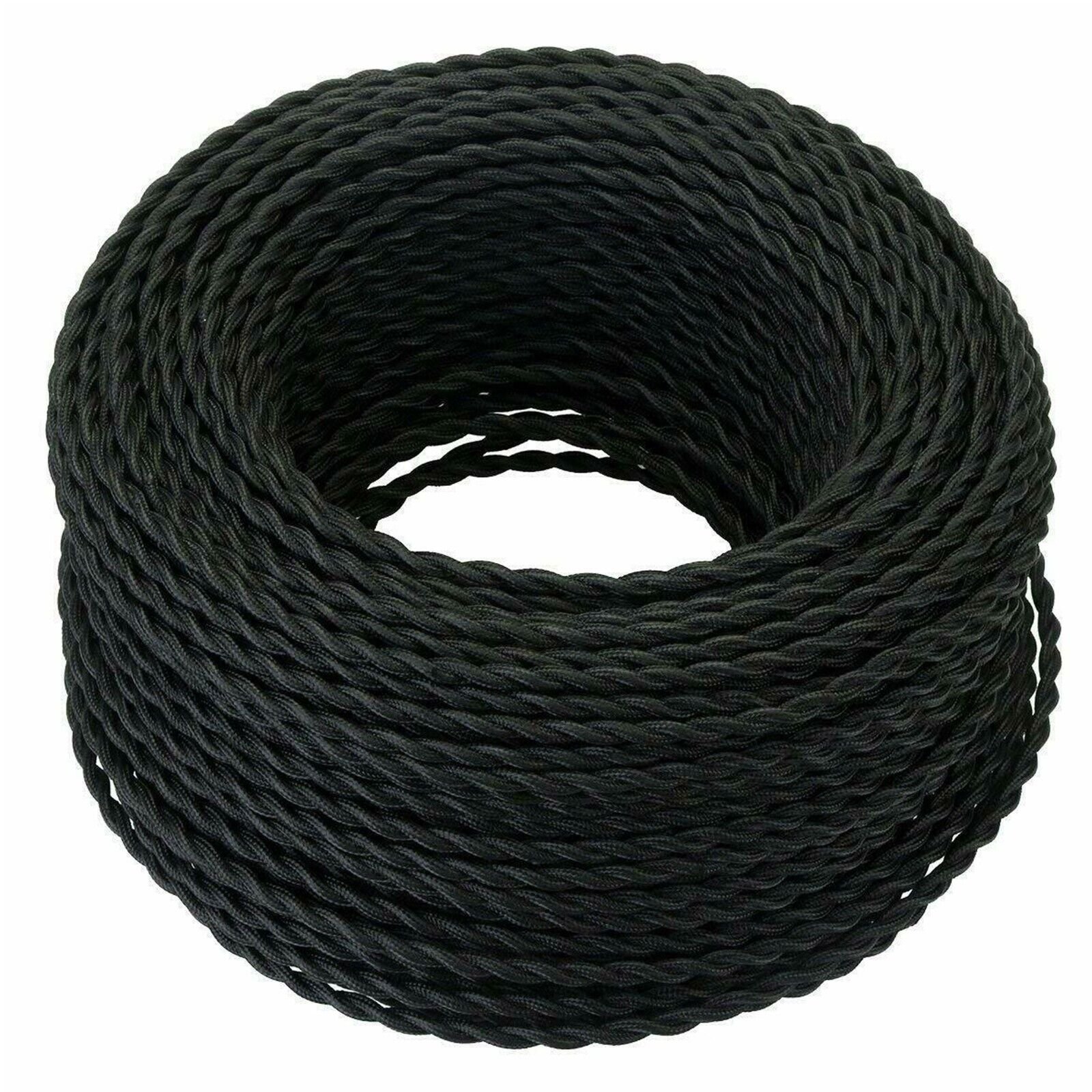 Vintage Color Fabric Cable Wire 2 Core Twisted Electric Light Lamp 5 Pack Cable - Picture 74 of 107