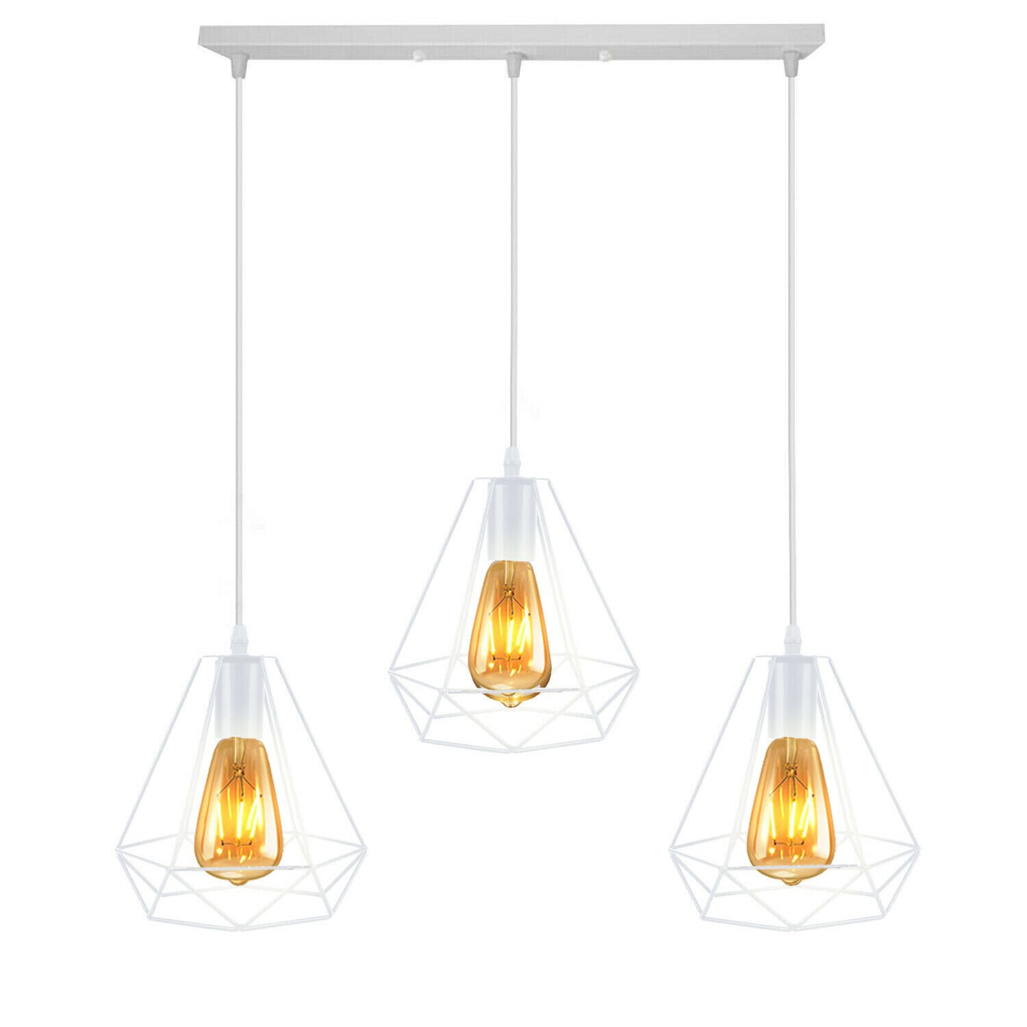 Lámpara colgante vintage de metal con pantalla industrial retro luces de techo suspendidas - Imagen 44 de 48