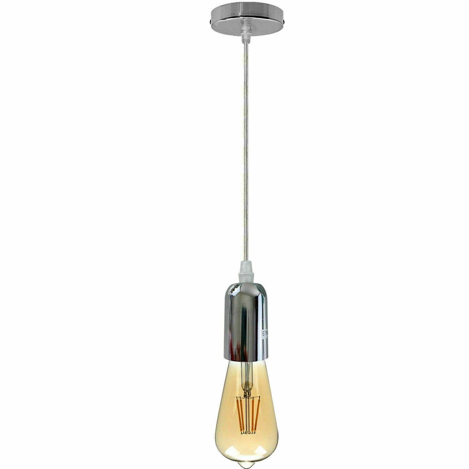 Kit de iluminación de montaje de soporte de lámpara de pared colgante flexible de tela rosa de techo - Imagen 34 de 54