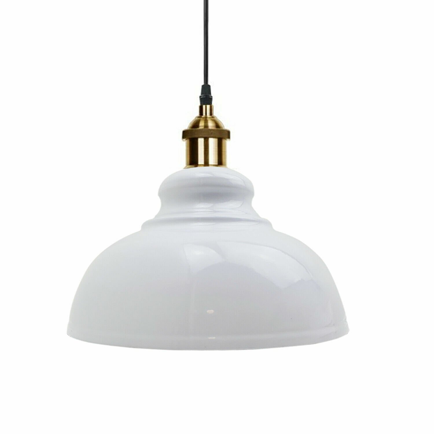 Lámpara Lámpara Metal Moderno Colgante Vintage Cúpula Tonos Techo Varios Colores - Imagen 13 de 25