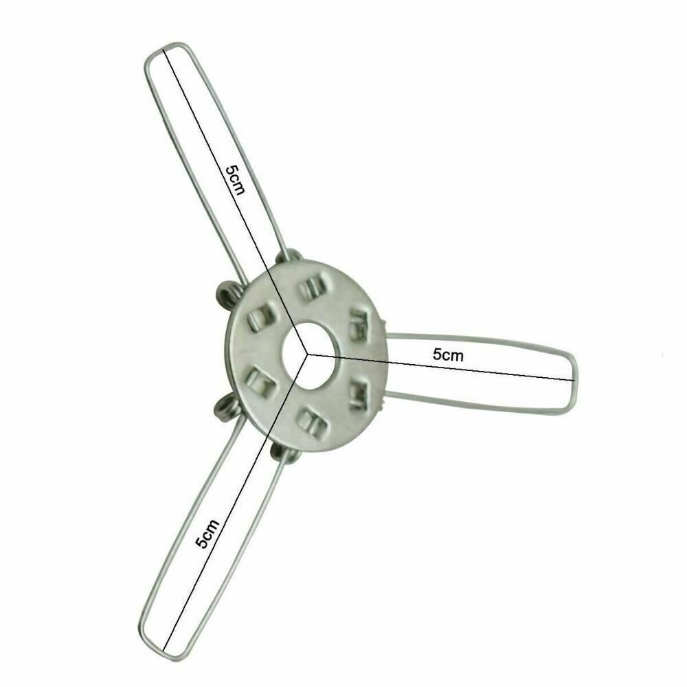 Pieza de montaje del retenedor con clip de resorte para pantalla de lámpara de vidrio 6 cm-16 cm 2/3 brazos clips Reino Unido - Imagen 11 de 15