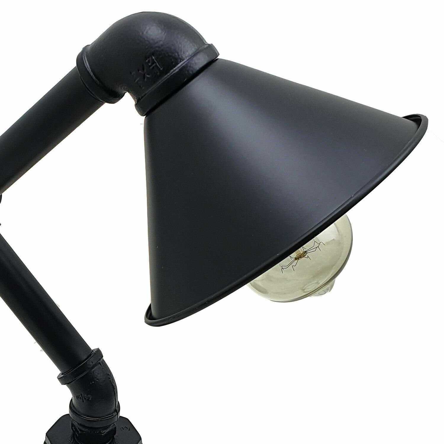 Industrial Robot Table Desk Lamp Pipe Steampunk Vintage Office Bedroom Light - Picture 11 of 30