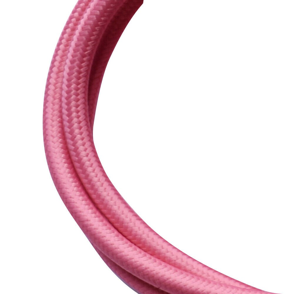 Geflochten 2/3 Kern Twisted 3 Kern Rund Rose Pink Flex Vintage Kabel Größe 0,75 mm UK - Bild 13 von 14