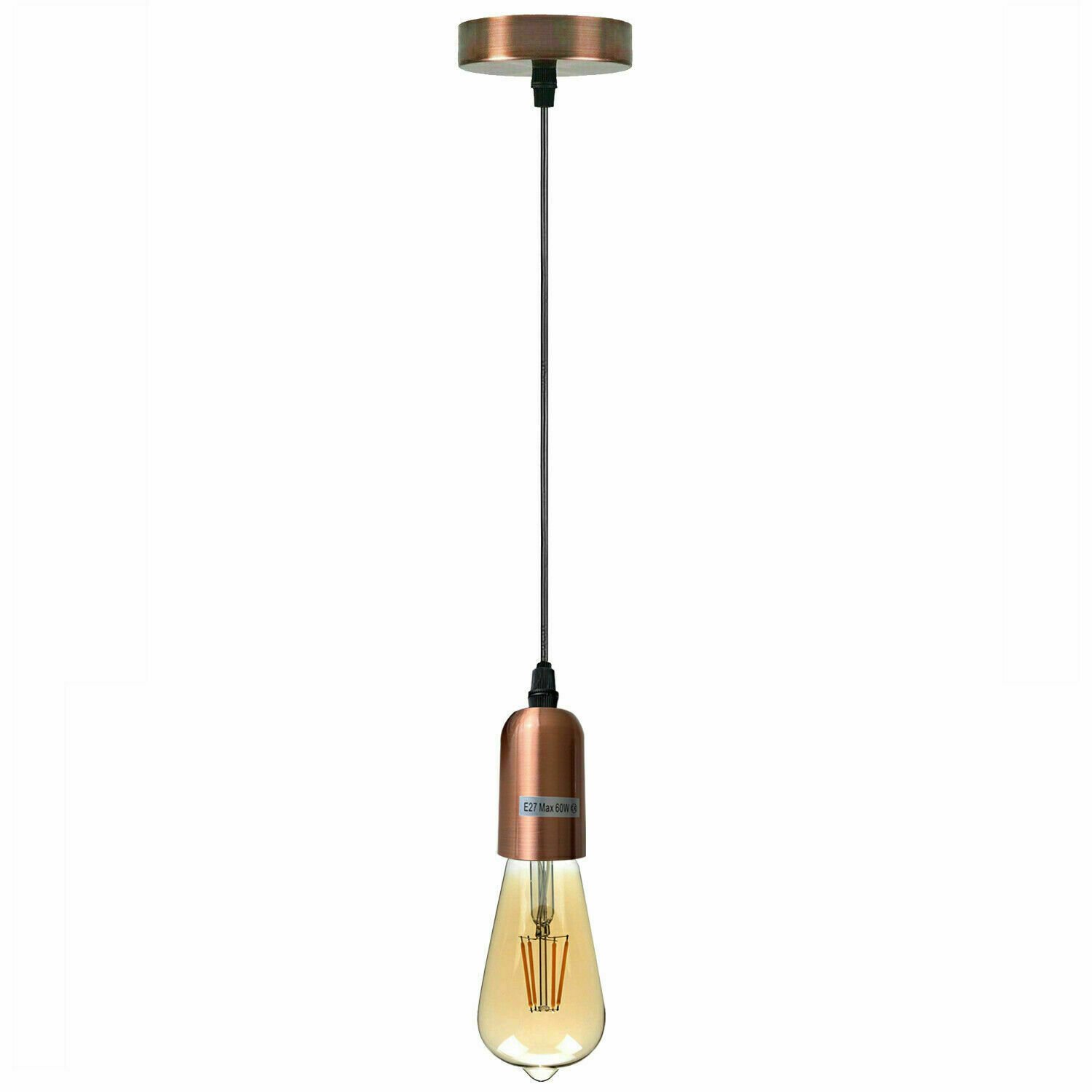 Kit de iluminación de montaje de soporte de lámpara de pared colgante flexible de tela rosa de techo - Imagen 29 de 54