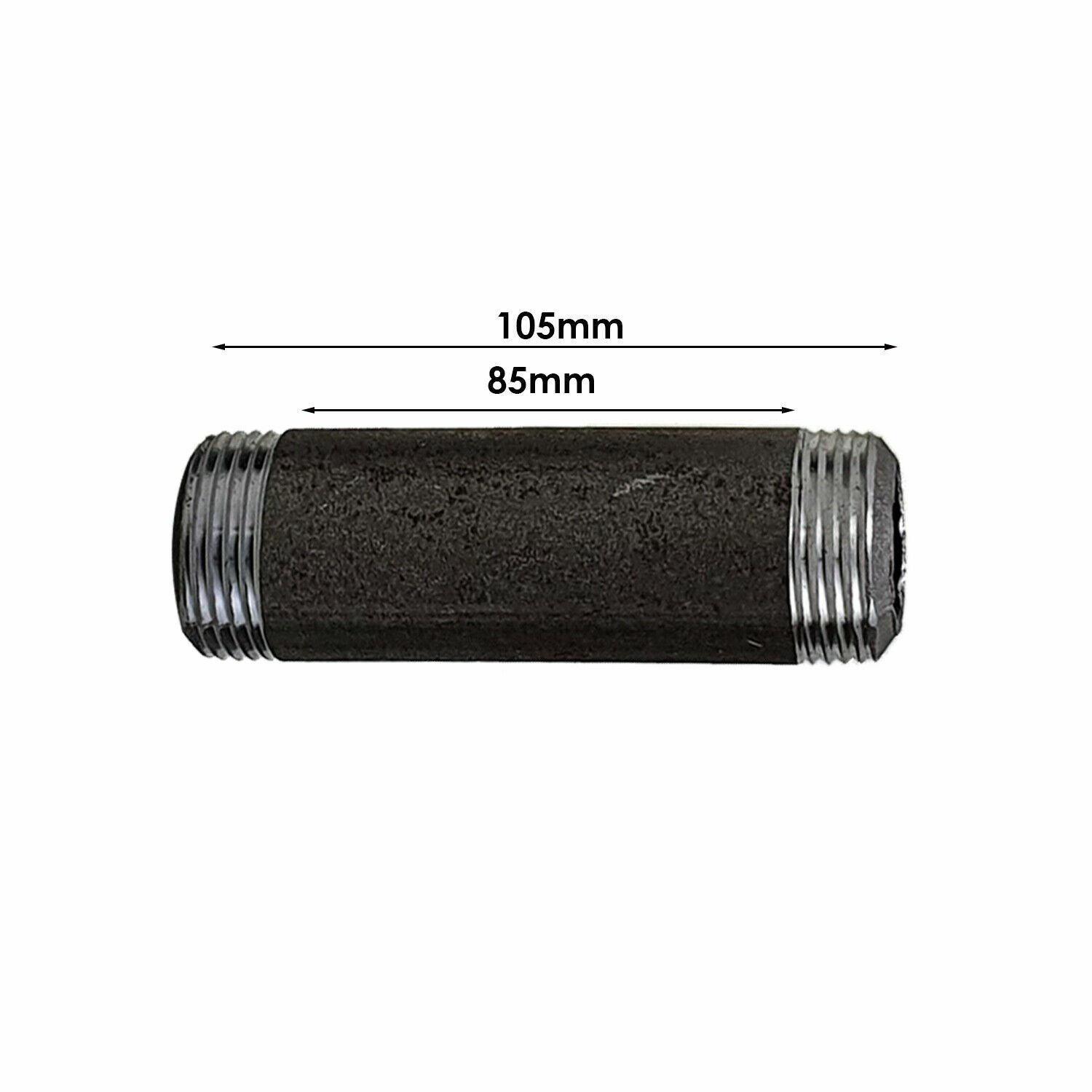 Tubería de acero mediana no pintada de 3/4" accesorios industriales roscados de 2,5 cm a 20 cm - Imagen 17 de 20