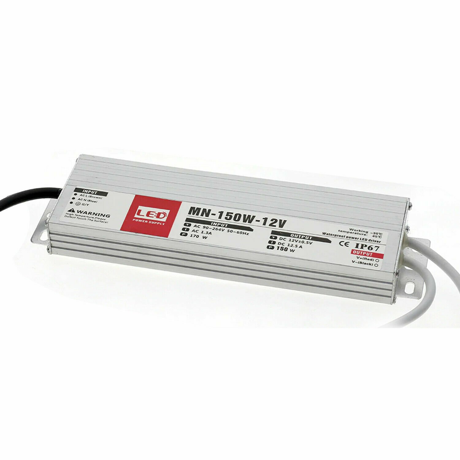 IP67 Ulta Slim AC 240V a DC 12V - LED Controlador Interruptor Fuente de Alimentación Transformador Reino Unido - Imagen 14 de 14