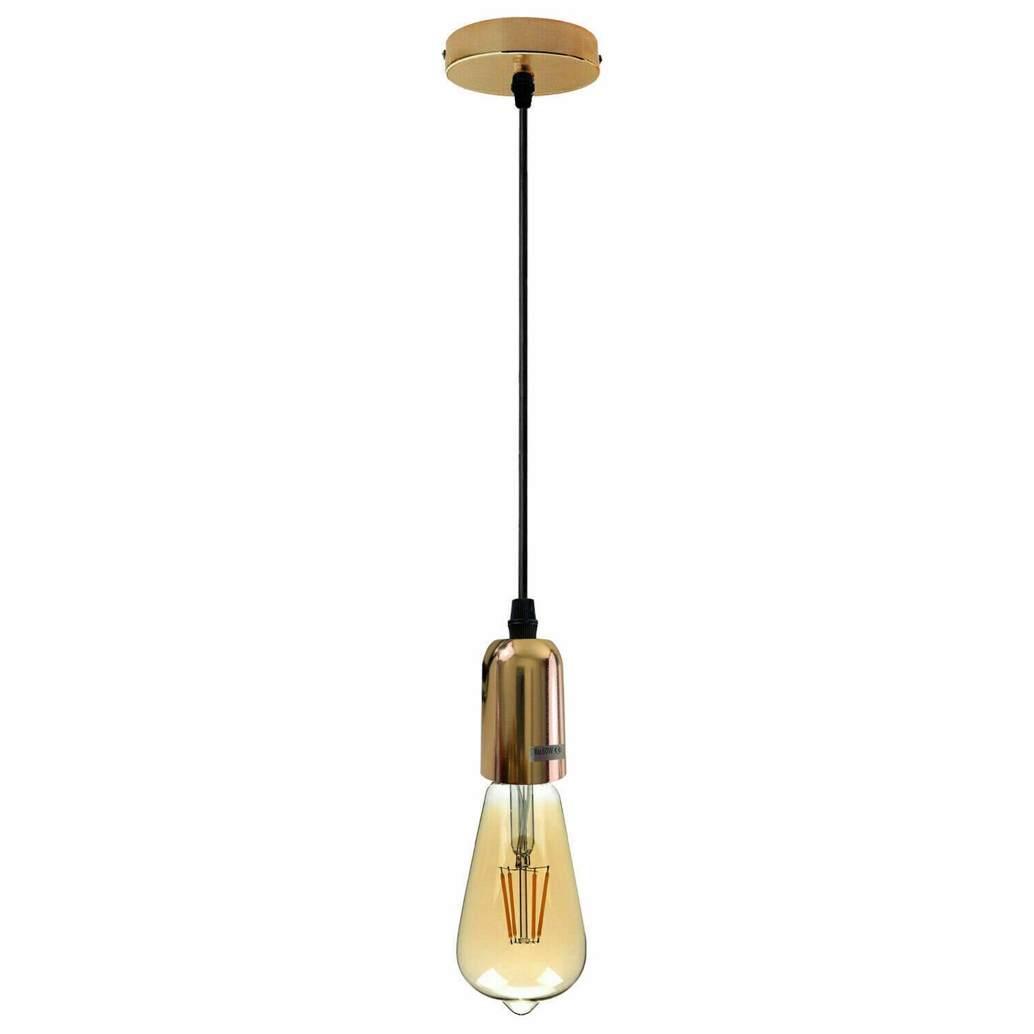 Kit de iluminación de montaje de soporte de lámpara de pared colgante flexible de tela rosa de techo - Imagen 37 de 54