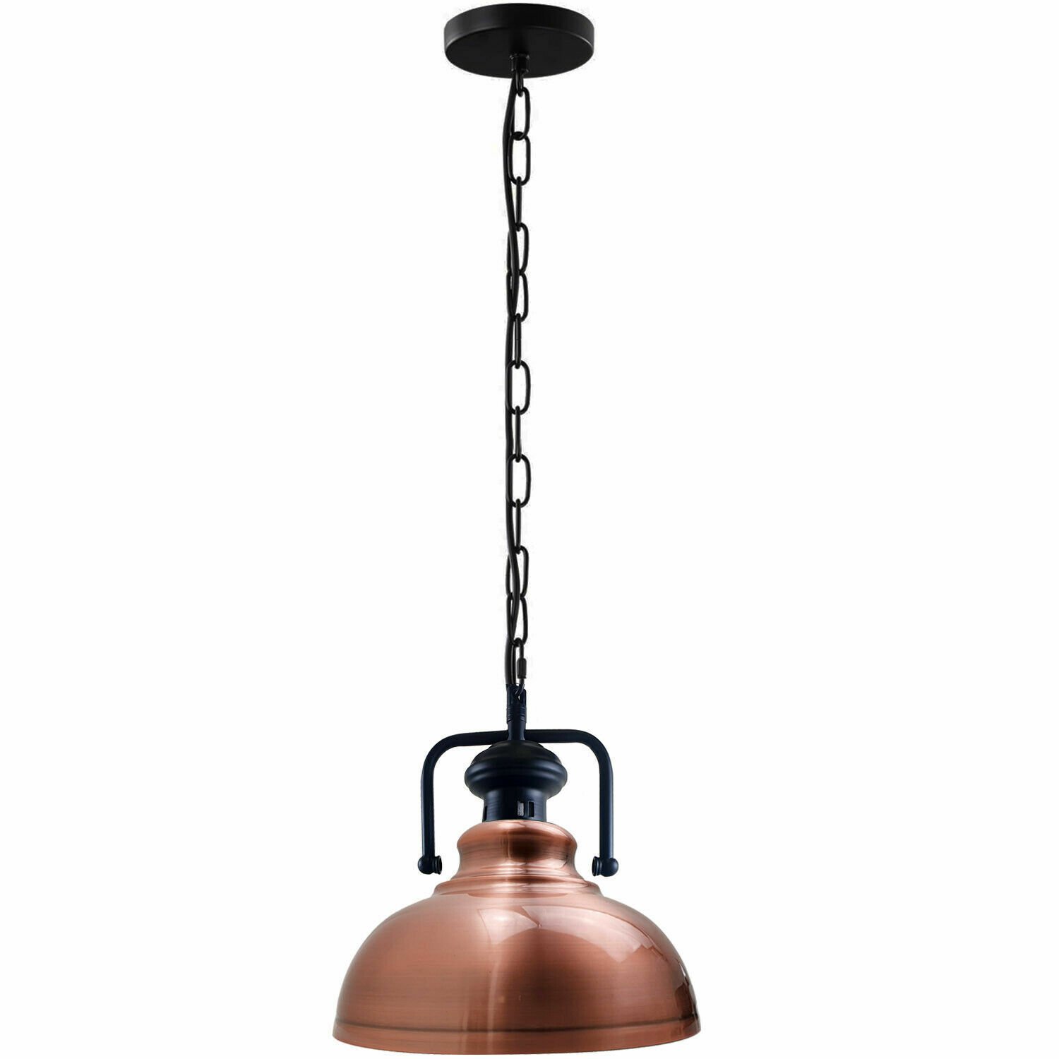 Metal Pendant Chain Light Shade Ceiling Lamp Industrial Bedroom Kitchen Lamps - Picture 18 of 25