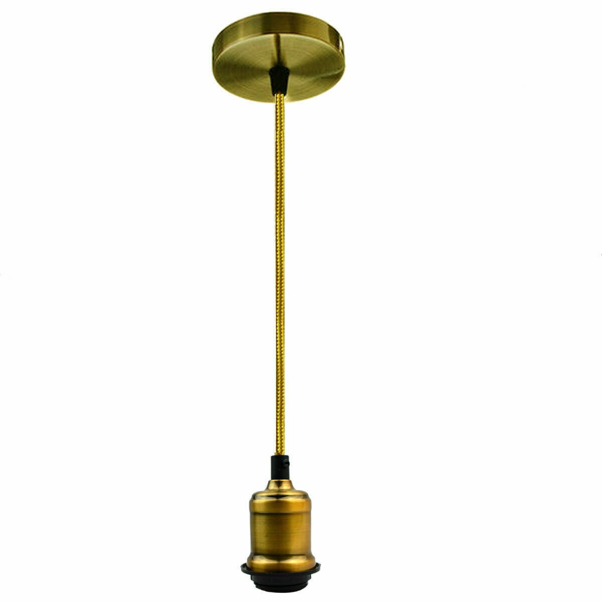 E27 Screw Light Bulb Holder Pendant Lighting Vintage Lamp Socket Fully Earthed - Picture 14 of 15