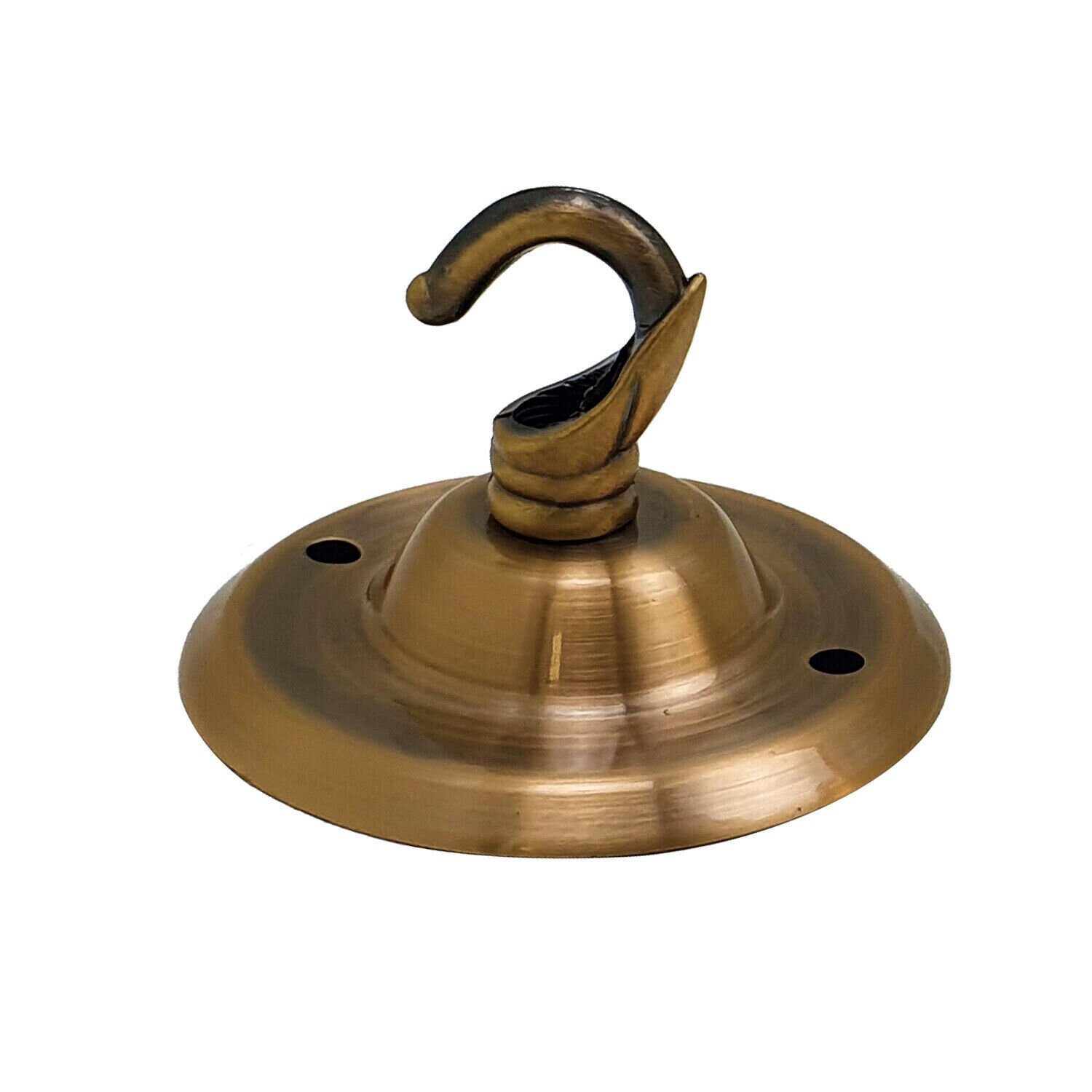 Ceiling Rose Hook Plate Light Fitting Chandelier 75mm Diameter Choose Color - Picture 16 of 21