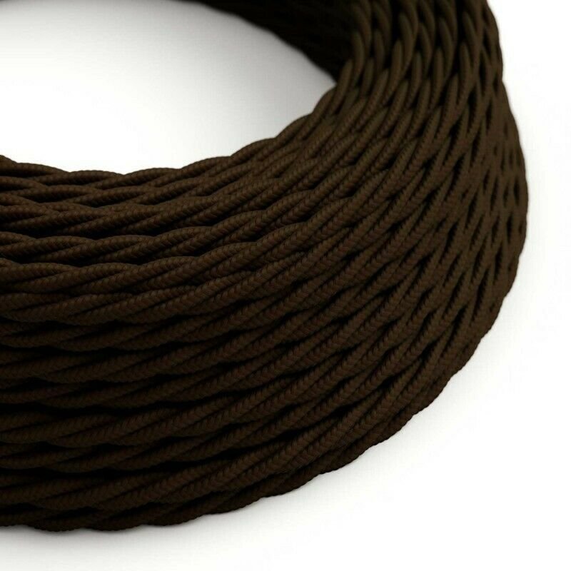 Vintage Color Fabric Cable Wire 2 Core Twisted Electric Light Lamp 5 Pack Cable - Picture 38 of 107