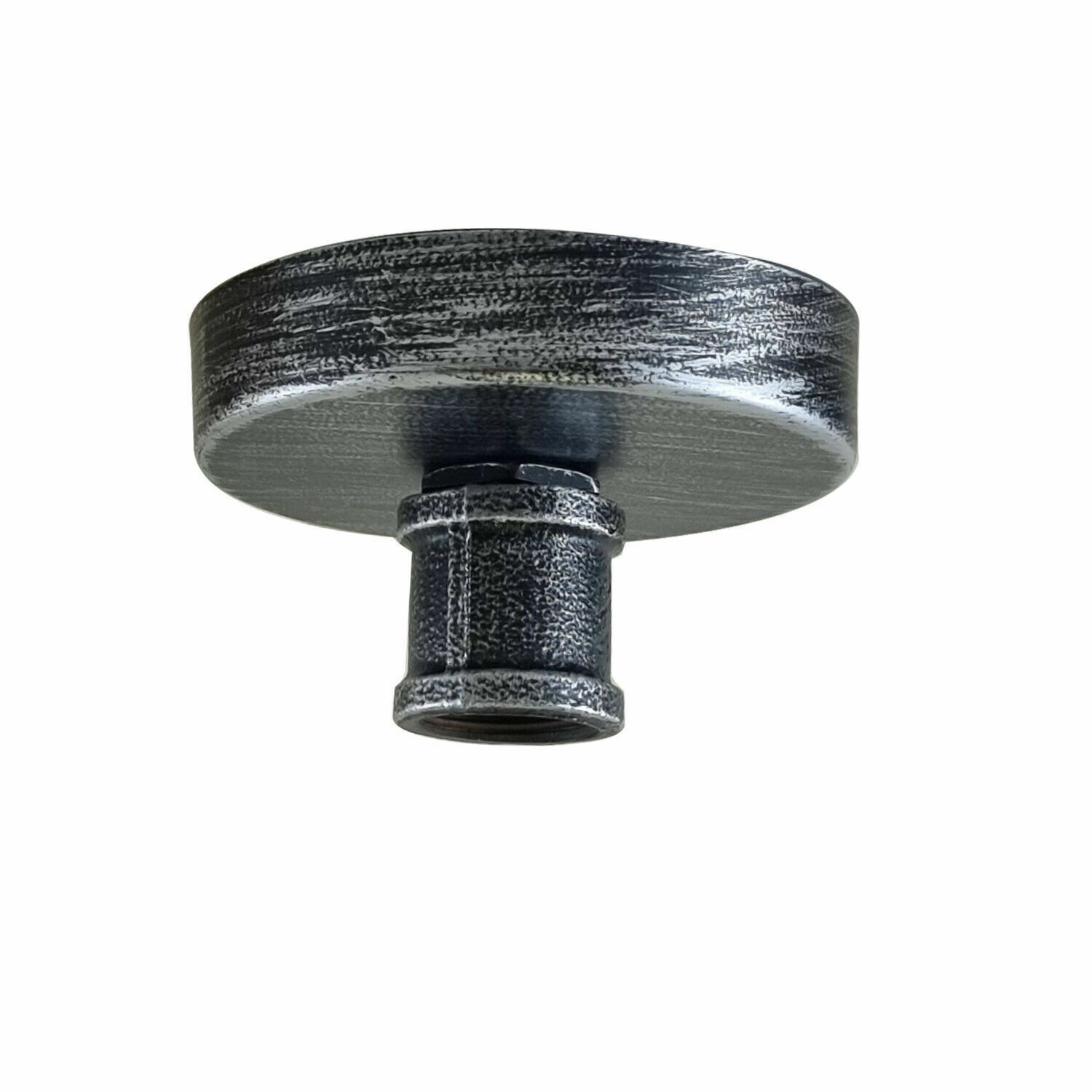 Lámpara de techo rosa salida de una sola gota de metal para cable flexible de tela - Imagen 10 de 12
