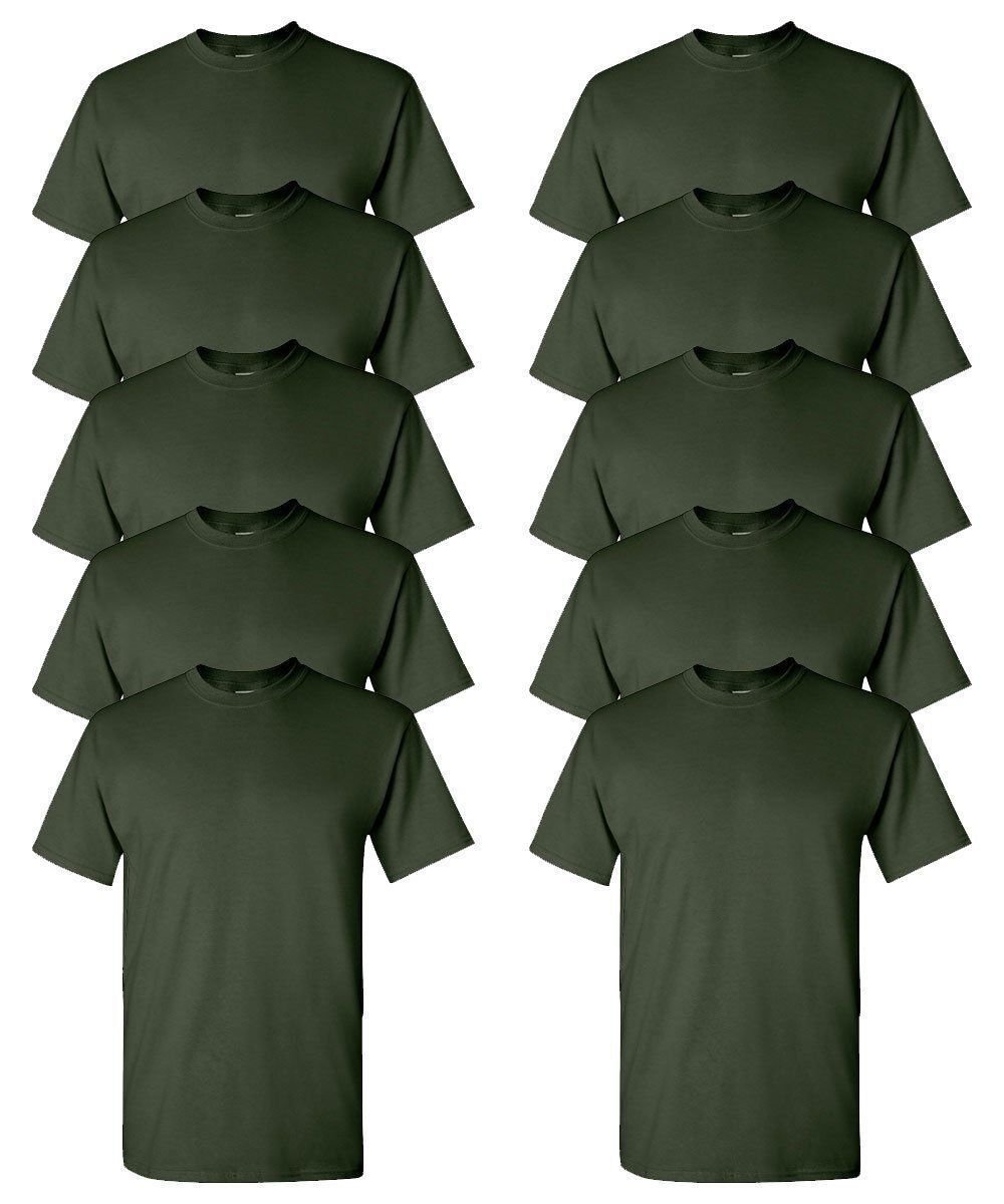 Gildan Erwachsene T-Shirts 10er-Pack DryBlend 50/50 Baumwolle/Polyester S-3XL G800 - Bild 8 von 18