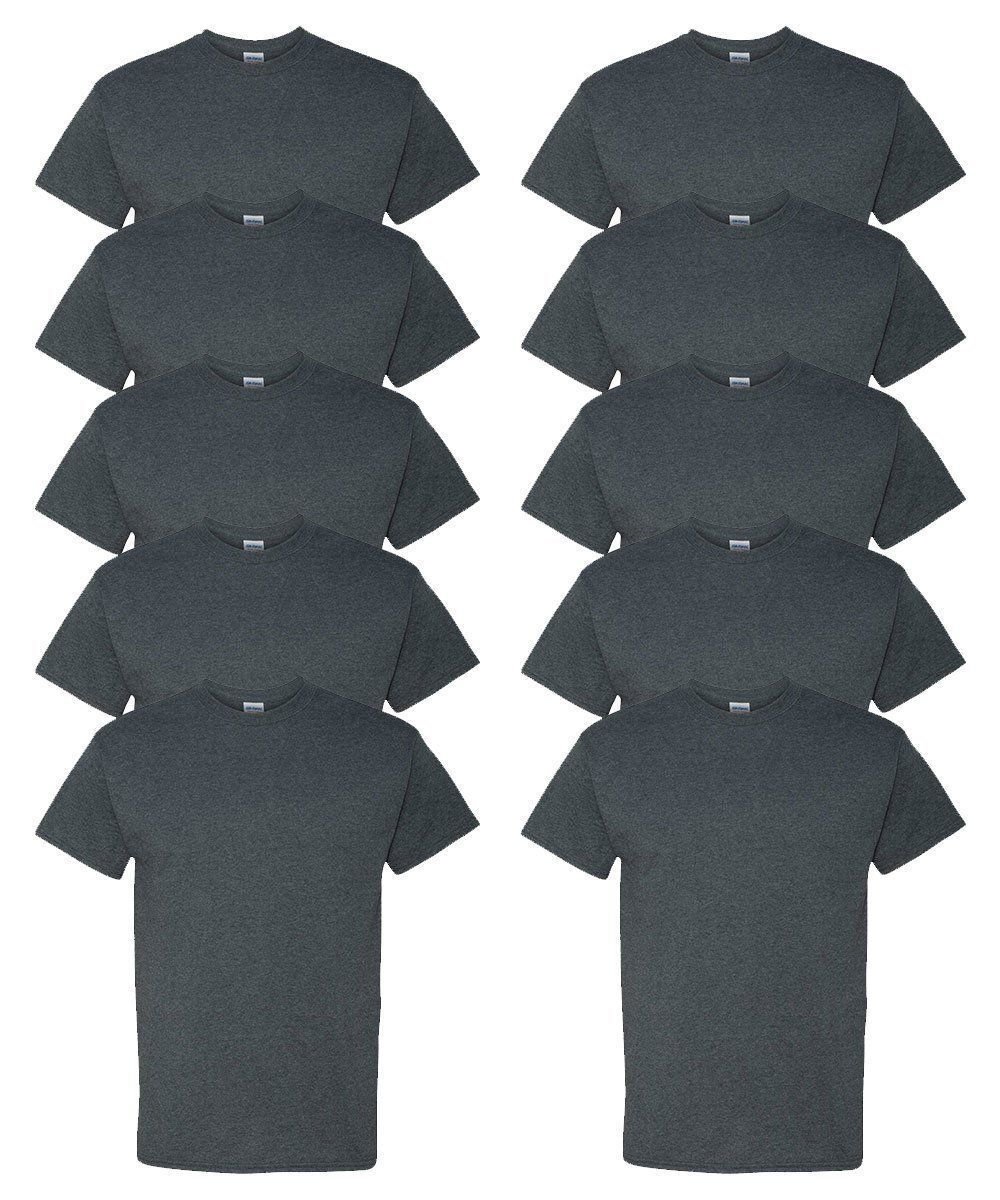 Gildan Youth T-Shirts 10-Pack Crew Heavyweight 5.3oz 100% Preshrunk Cotton G500B - Picture 8 of 30