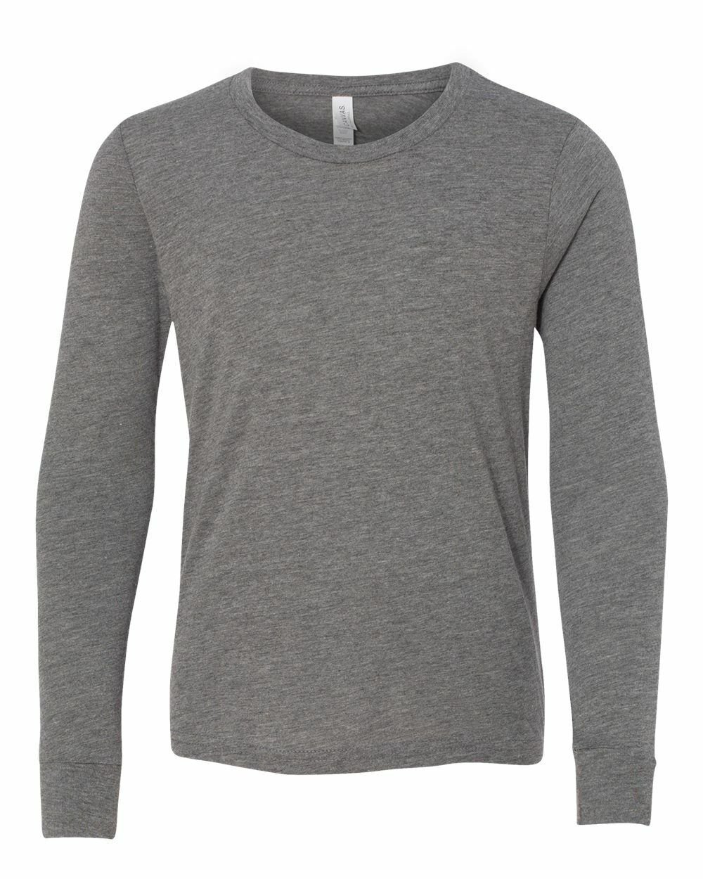 BELLA + CANVAS - Youth Jersey Long Sleeve Tee - 3501Y - Picture 6 of 9