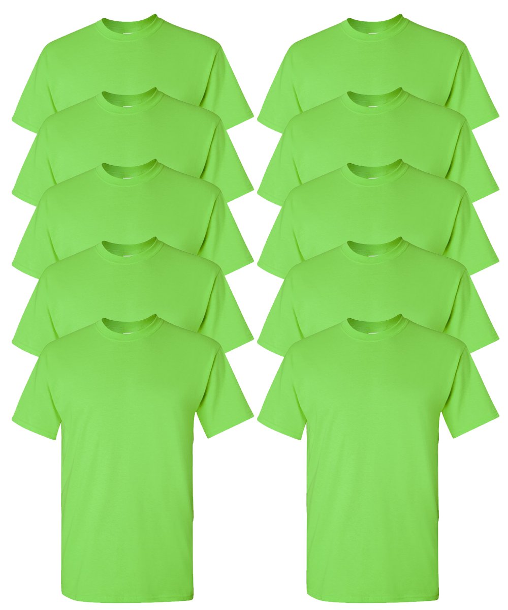 Gildan Youth T-Shirts 10-Pack Crew Heavyweight 5.3oz 100% Preshrunk Cotton G500B - Picture 21 of 30