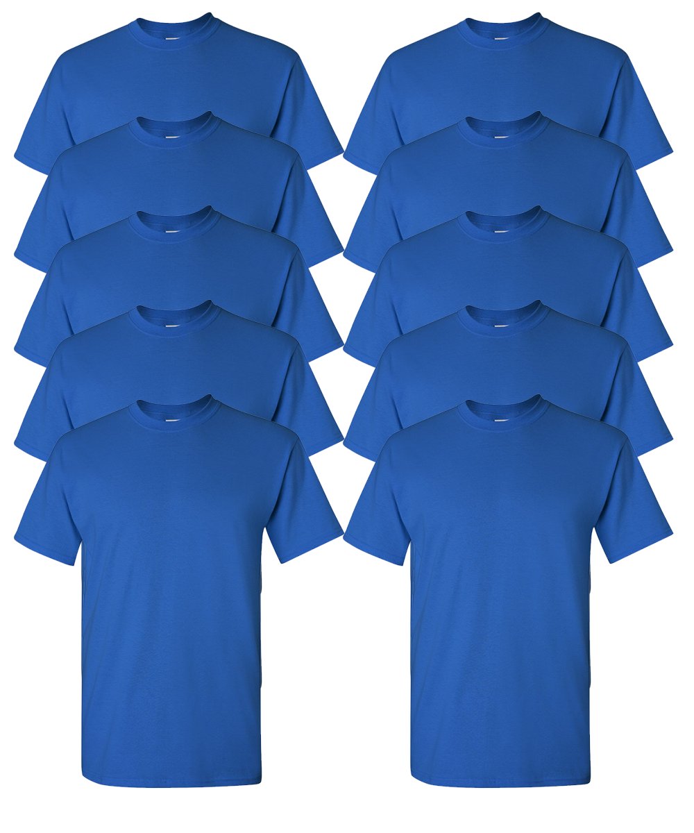 Gildan Youth T-Shirts 10-Pack Crew Heavyweight 5.3oz 100% Preshrunk Cotton G500B - Picture 25 of 30