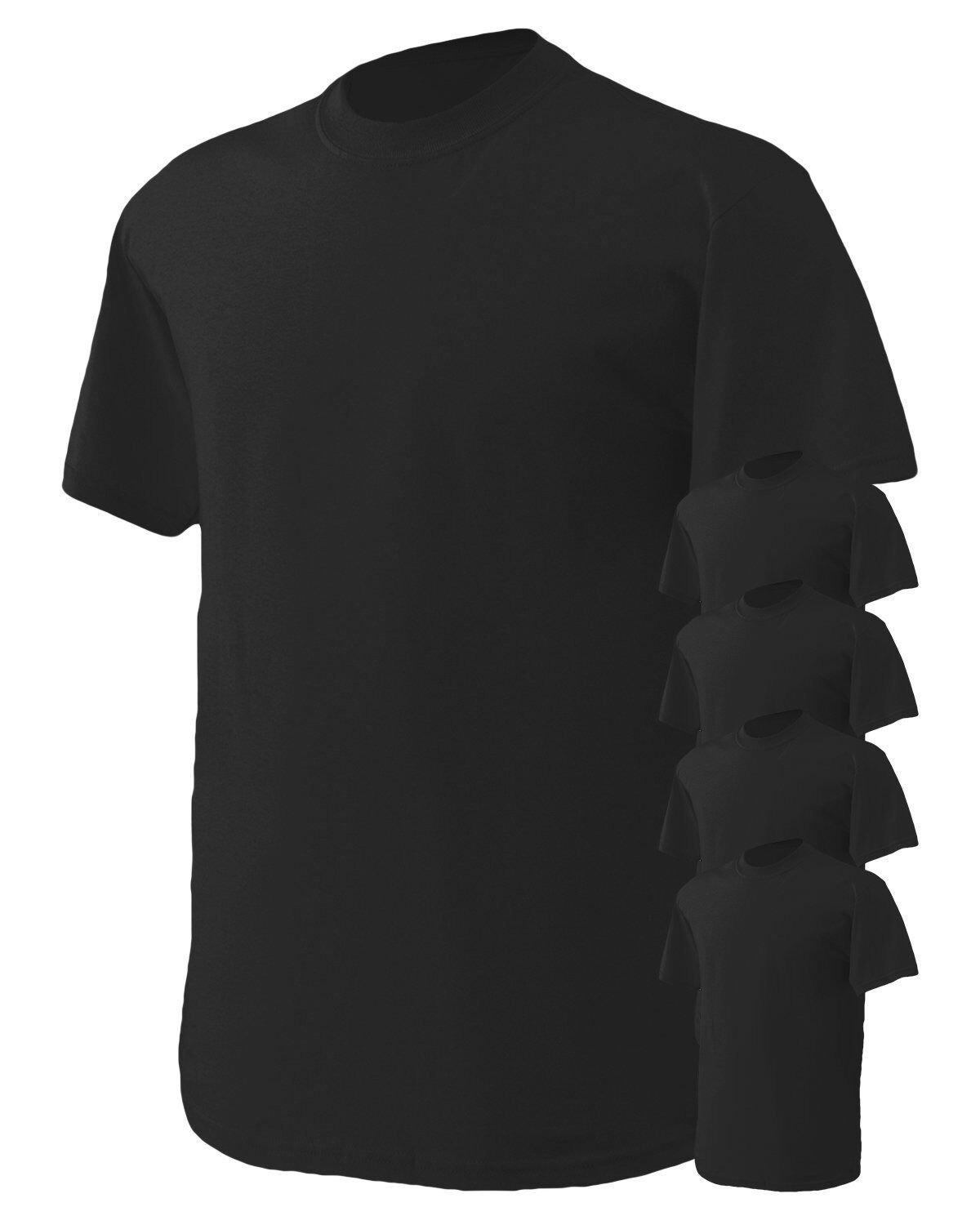 T-shirt uomo Gildan confezione da 5 pezzi Crew pesante 5,3 oz 100% cotone prestringuto S-3XL - Foto 7 di 37