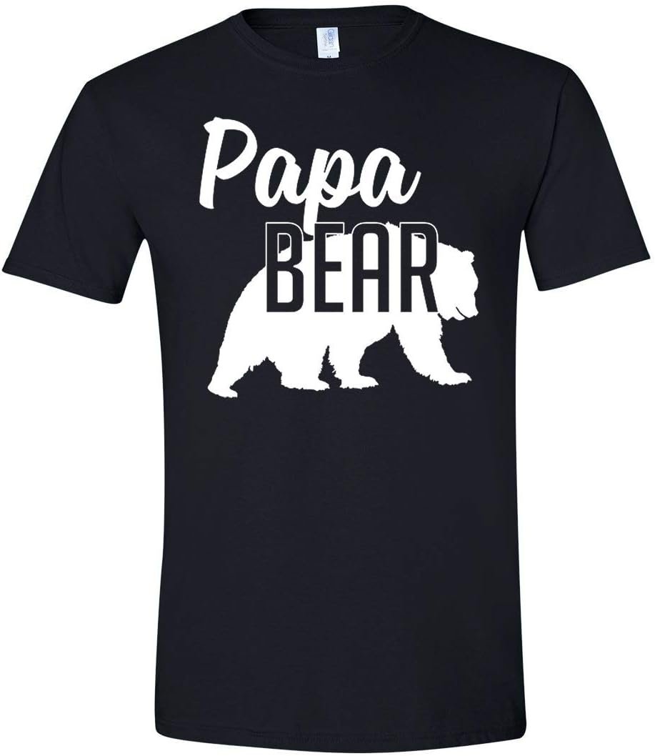 Papa Bear T-Shirt Mens Tee Gift for Dad and Fathers Day