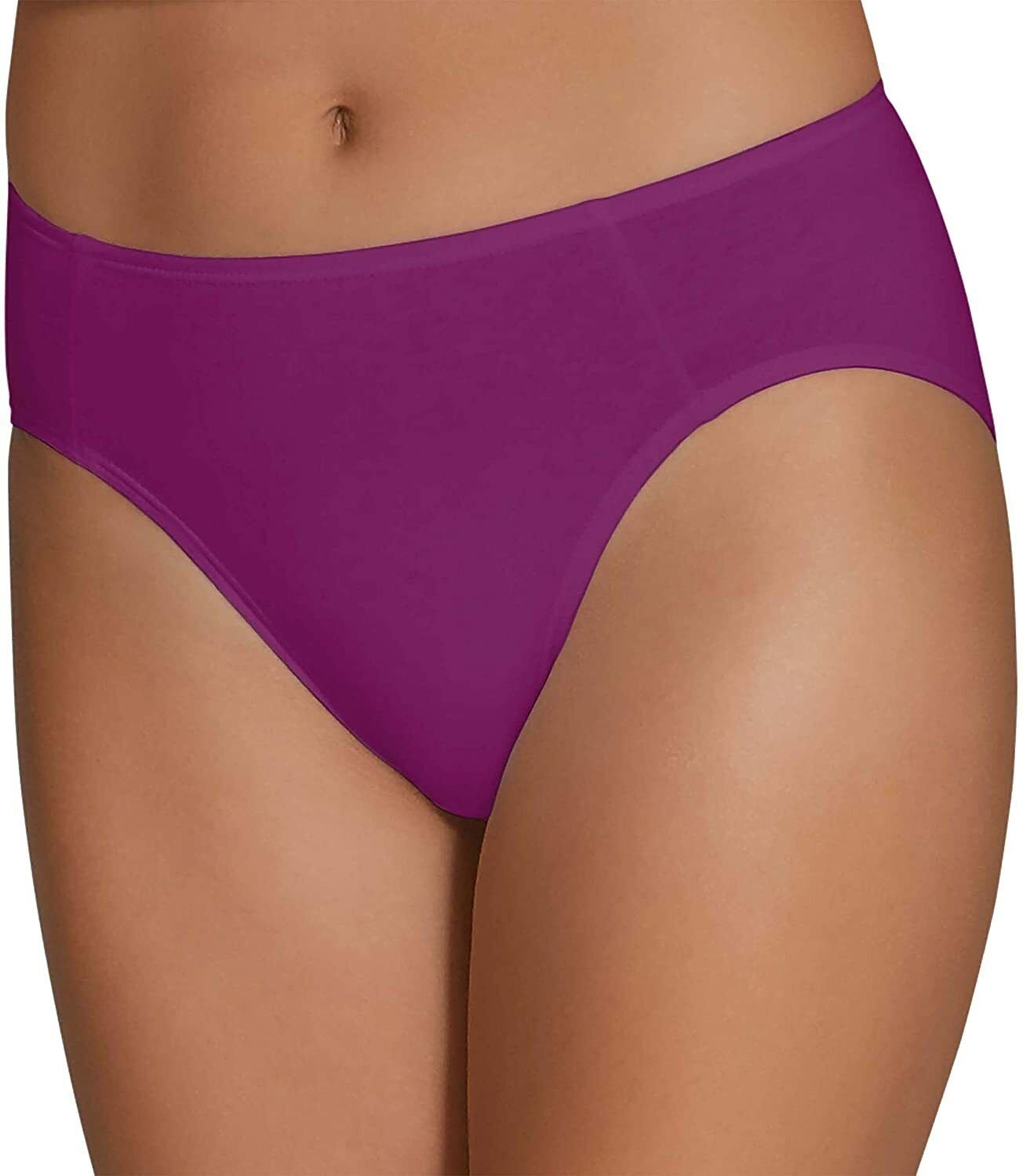 Fruit of the Loom Women's 6 Pack Underwear Cotton Stretch Panties