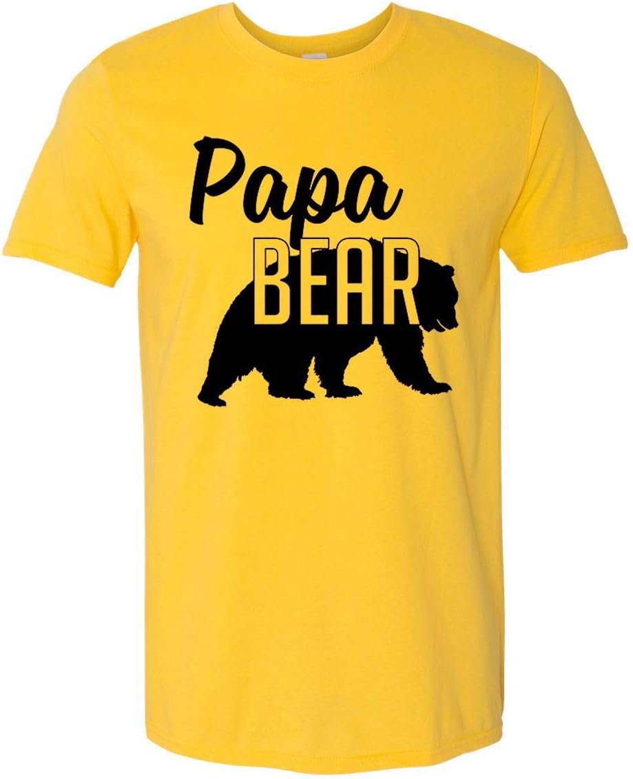 Papa Bear T-Shirt Mens Tee Gift for Dad and Fathers Day