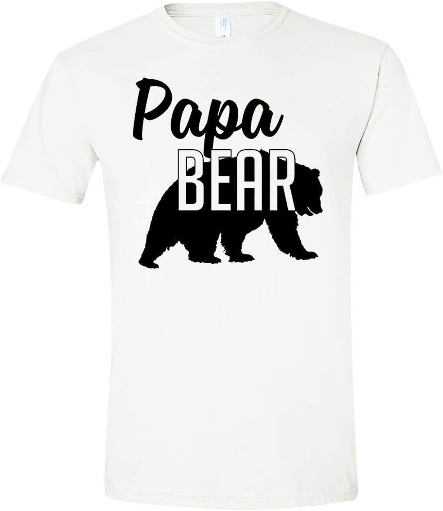 Papa Bear T-Shirt Mens Tee Gift for Dad and Fathers Day