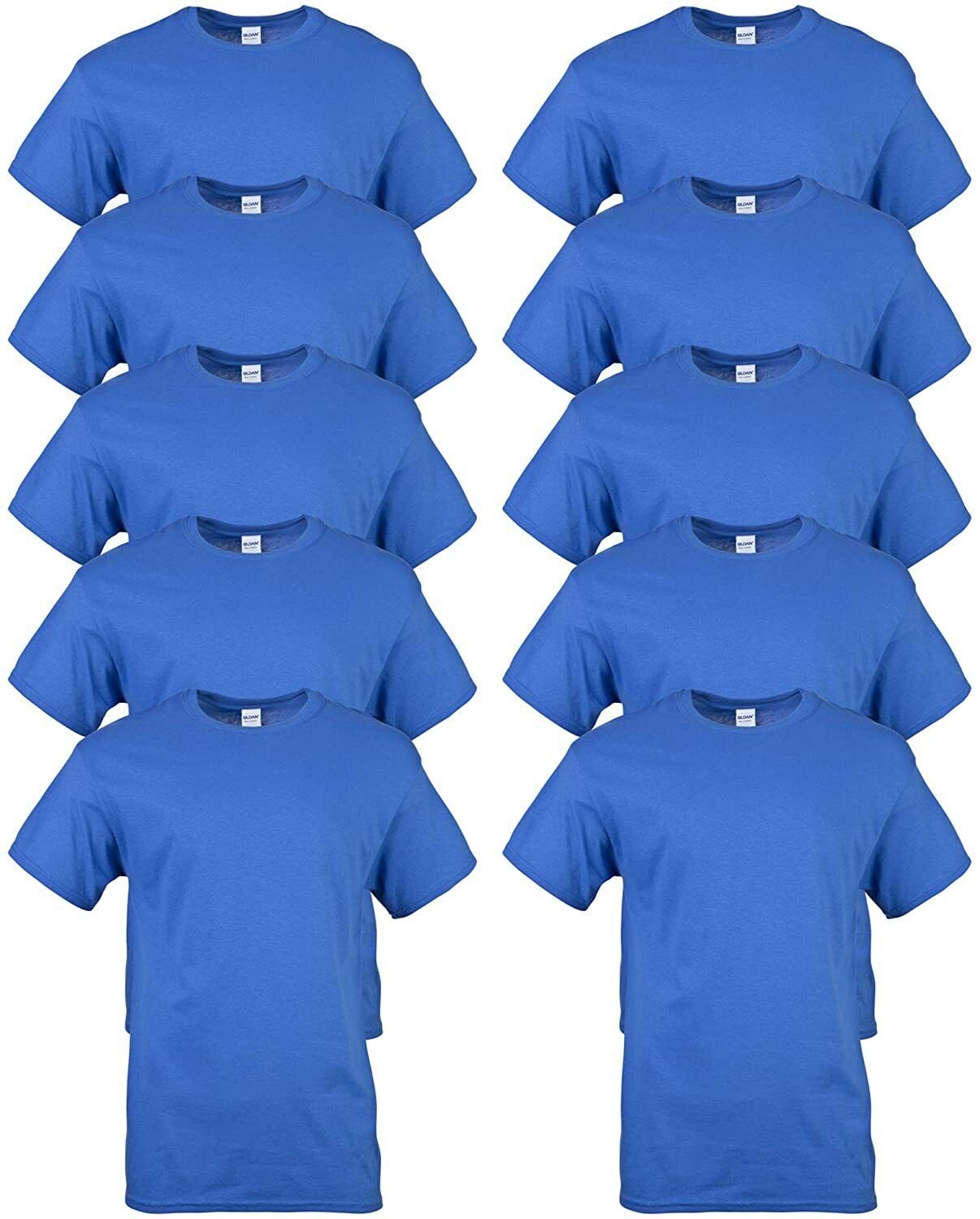 Gildan Erwachsene T-Shirts 10er-Pack DryBlend 50/50 Baumwolle/Polyester S-3XL G800 - Bild 16 von 18