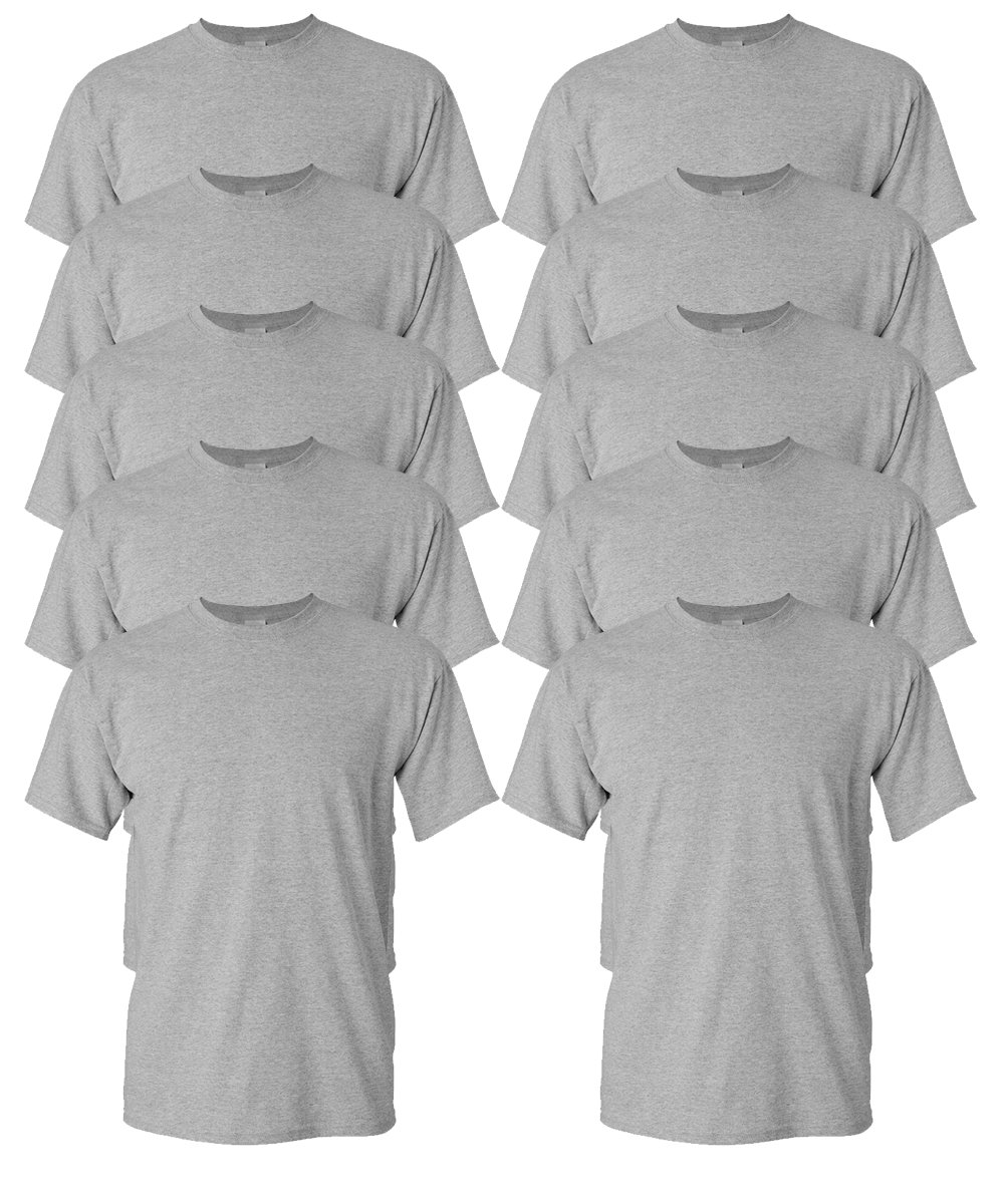 Gildan Youth T-Shirts 10-Pack Crew Heavyweight 5.3oz 100% Preshrunk Cotton G500B - Picture 28 of 30