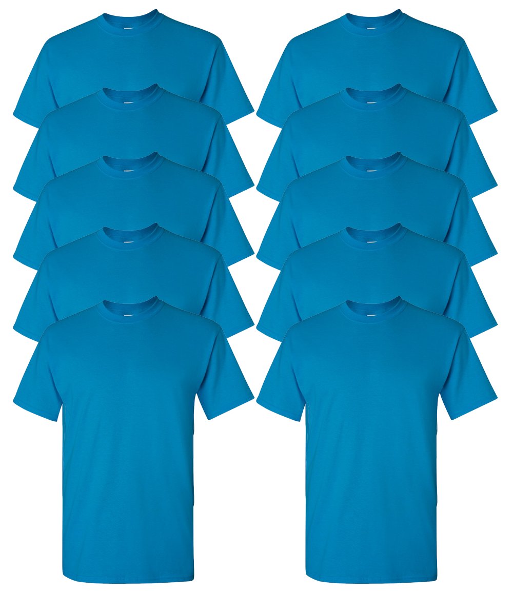 Gildan Erwachsene T-Shirts 10er-Pack DryBlend 50/50 Baumwolle/Polyester S-3XL G800 - Bild 17 von 18