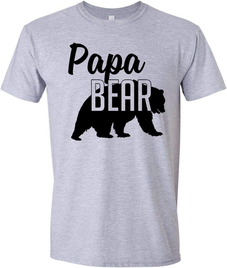 Papa Bear T-Shirt Mens Tee Gift for Dad and Fathers Day