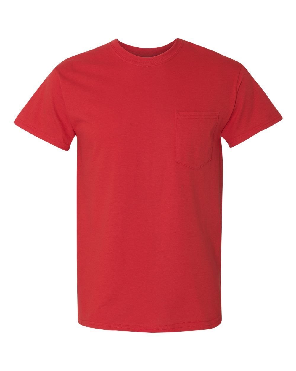 Gildan Mens Pocket T Shirt Heavy Cotton Short Sleeve Blank Tee Top Shirts G530 - Picture 9 of 14