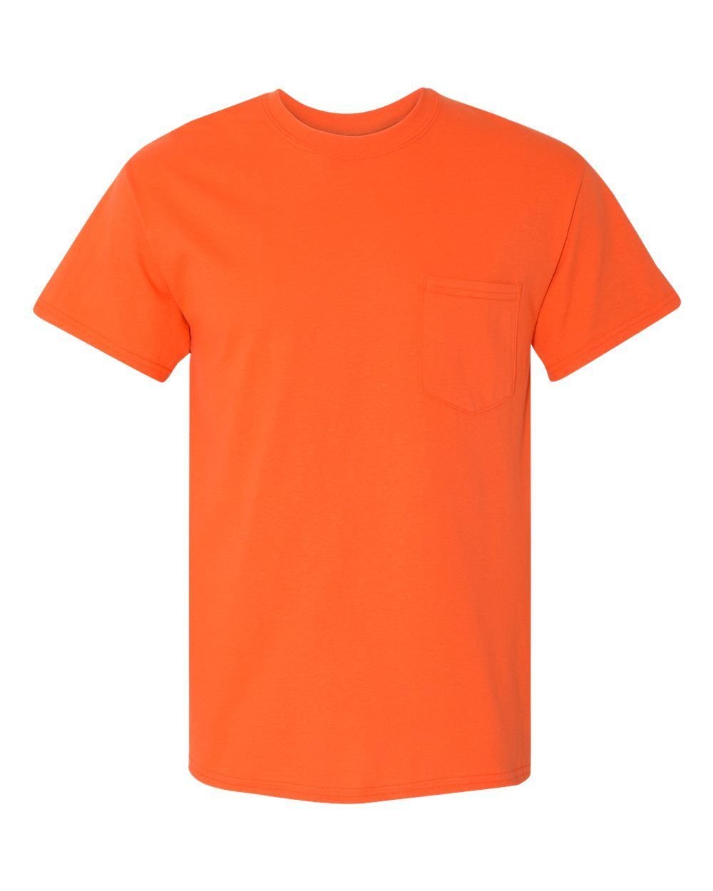 Gildan Mens Pocket T Shirt Heavy Cotton Short Sleeve Blank Tee Top Shirts G530 - Picture 8 of 14