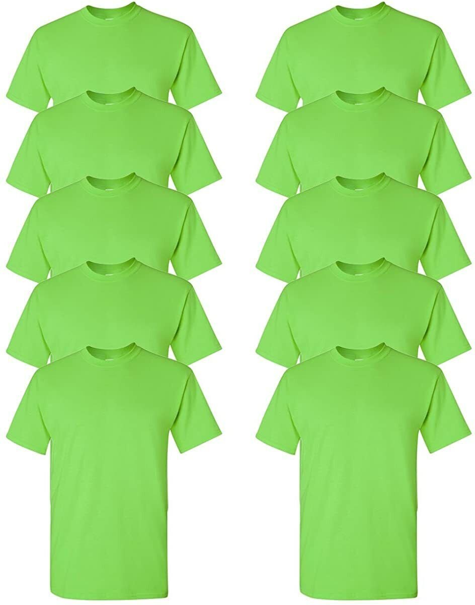Gildan Erwachsene T-Shirts 10er-Pack DryBlend 50/50 Baumwolle/Polyester S-3XL G800 - Bild 12 von 18