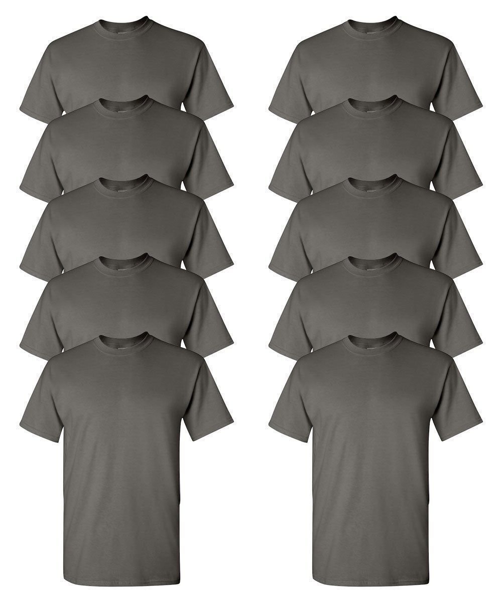 Gildan Youth T-Shirts 10-Pack Crew Heavyweight 5.3oz 100% Preshrunk Cotton G500B - Picture 7 of 30