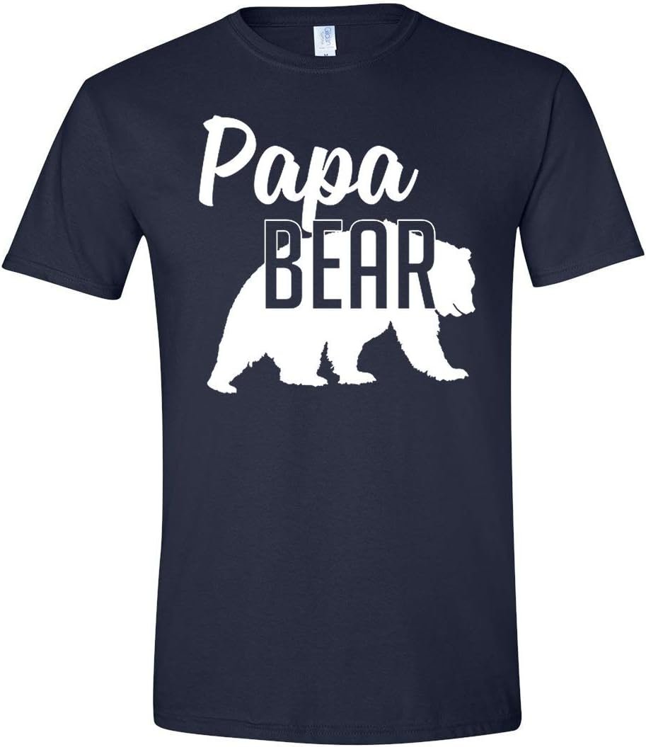 Papa Bear T-Shirt Mens Tee Gift for Dad and Fathers Day