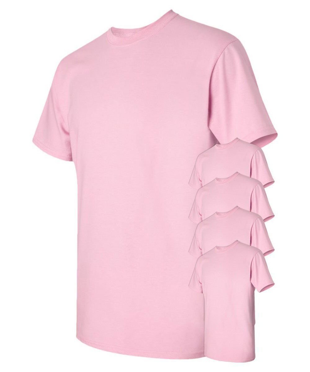 T-shirt uomo Gildan confezione da 5 pezzi Crew pesante 5,3 oz 100% cotone prestringuto S-3XL - Foto 23 di 37