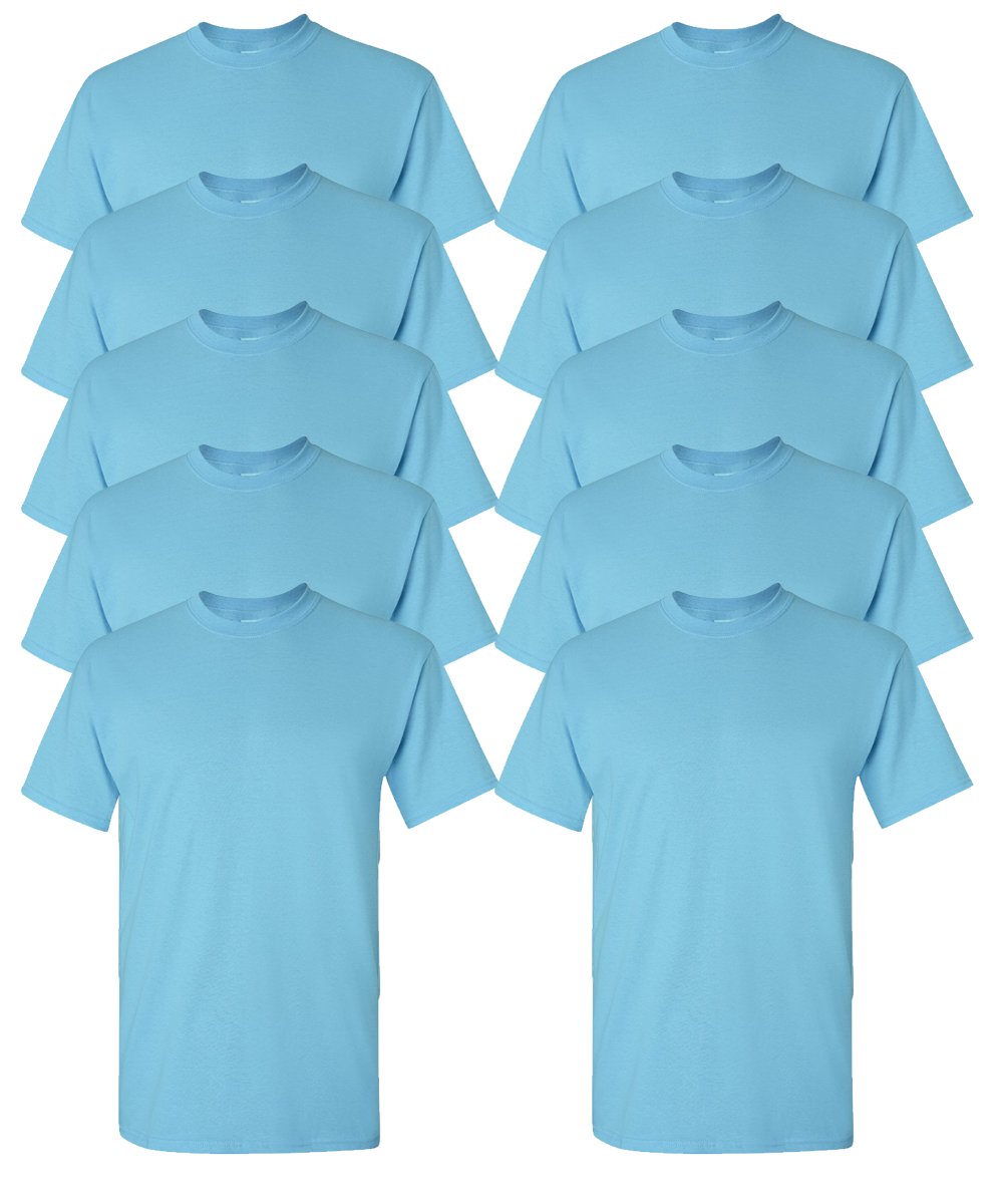 Gildan Youth T-Shirts 10-Pack Crew Heavyweight 5.3oz 100% Preshrunk Cotton G500B - Picture 27 of 30