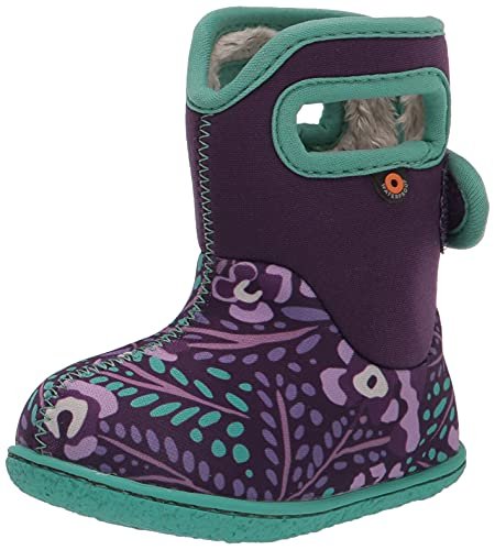 Baby BOGS Kinder Kleinkind wasserdicht isoliert warm Winterstiefel lila Blumen - Bild 8 von 8