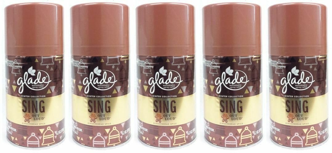 Glade SING OUT LOUD Gingerbread Spice Automatic Spray Refill Room Spray