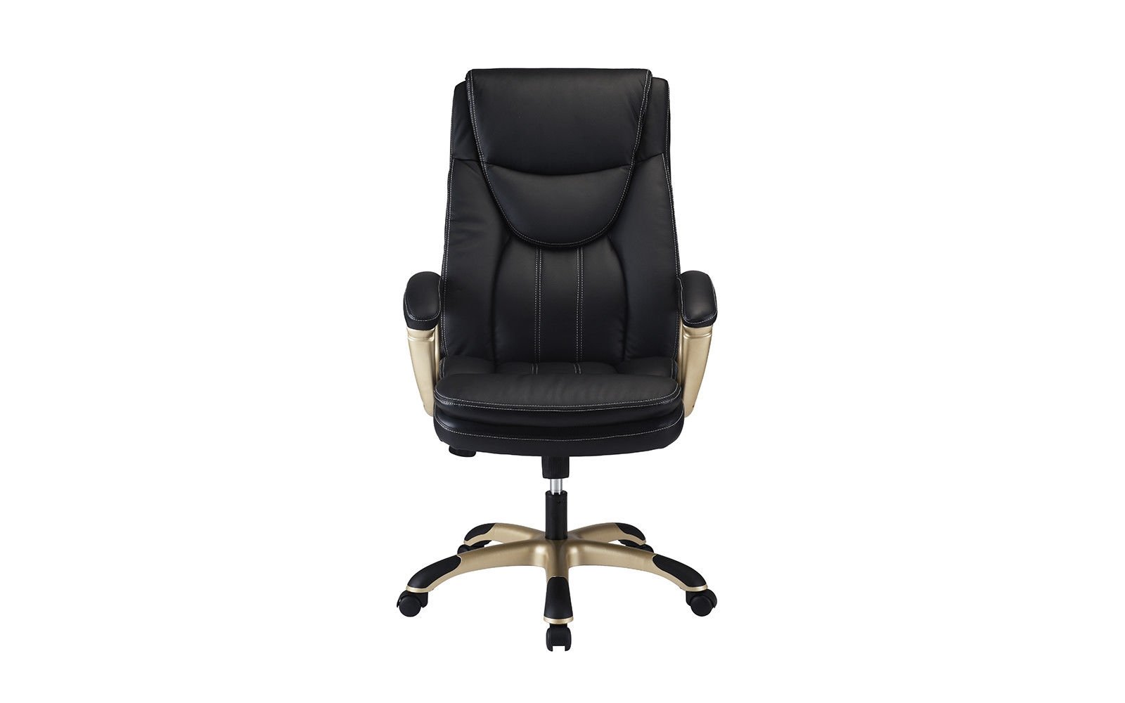 Faux Leather Executive Office Chair With High Back Plush Comfortable Details About Faux Leather Executive Office Chair With High Back Plush Comfortable Blk Bronze