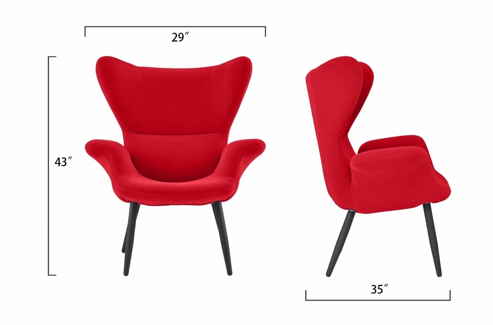 Contemporary Modern Futuristic Velvet Accent Armchair Living Room Click Thumbnails To Enlarge