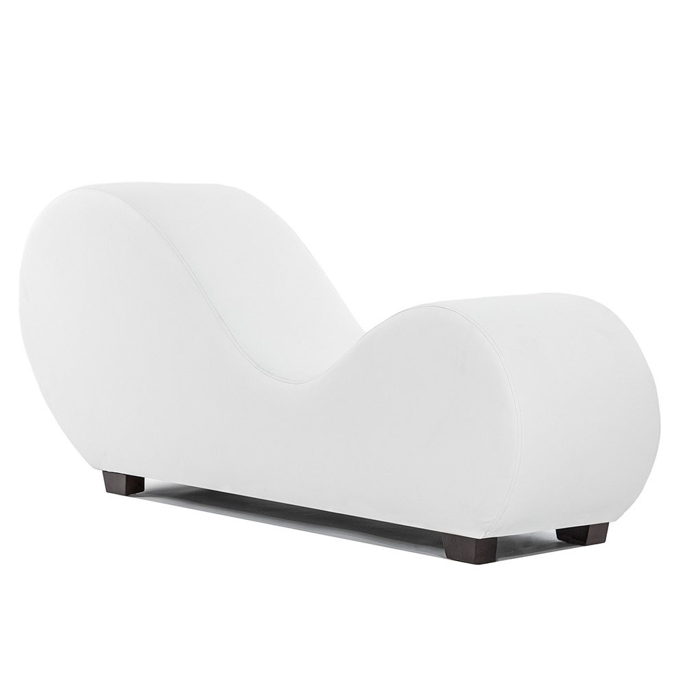 White Modern Bonded Leather Chair Stretching Relaxation ...