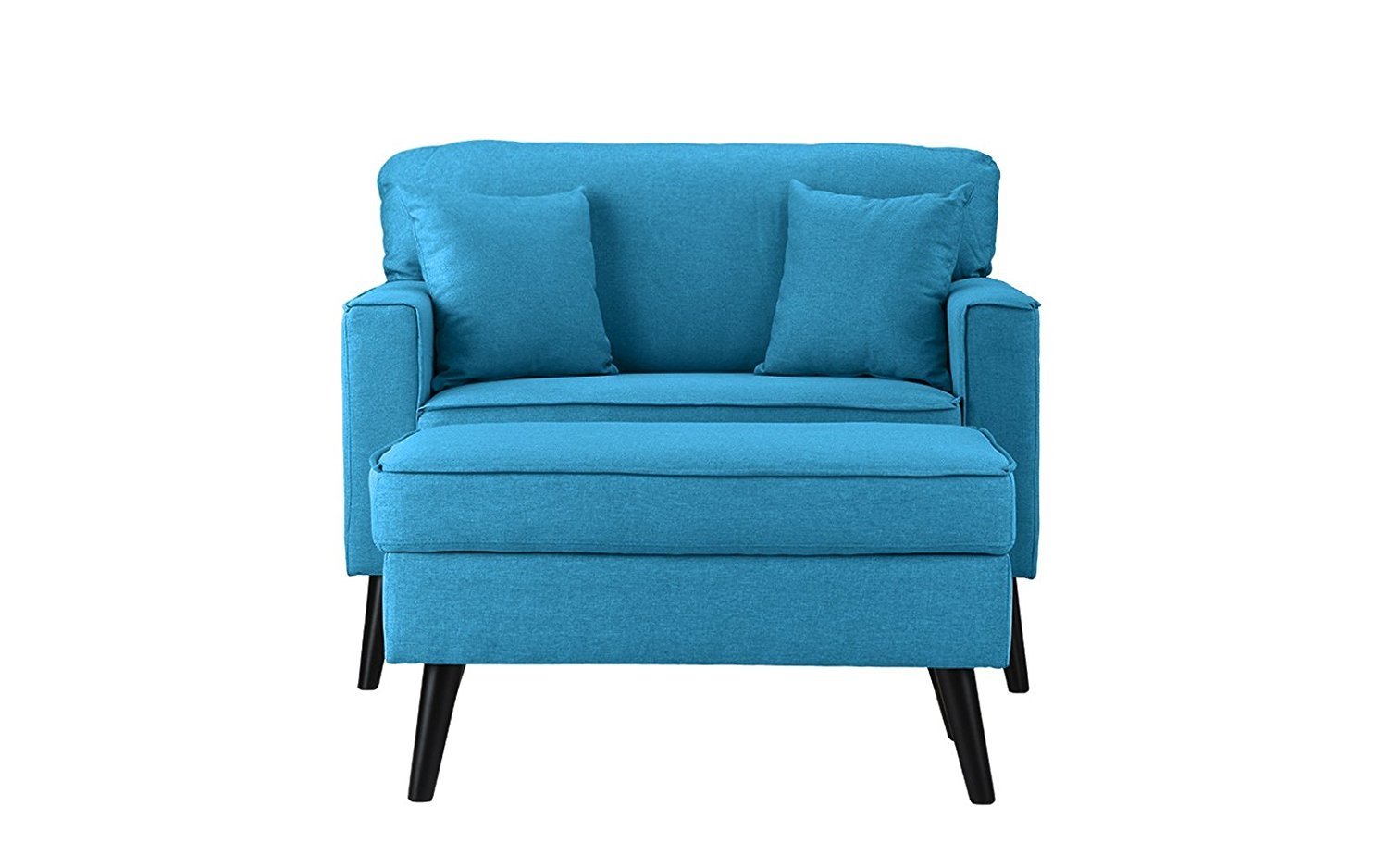 Modern Living Room Chair With Ottoman