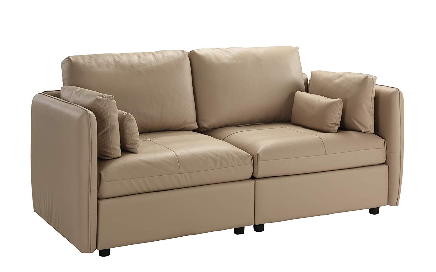 modern low profile leather sofa