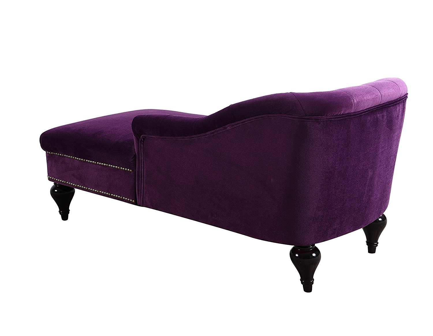 Dark Purple Chaise Lounge For Living Room